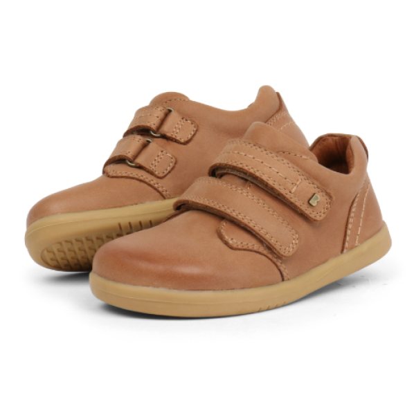 Bobux iWalk Port: Детски кожени обувки - Caramel