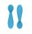 Ezpz: 2бр. обучителни силиконови лъжици създадени от педиатър специалист по храненето подходящи за ЗВБ и хранене с пюрета  4 + месеца Tiny Spoon Blue