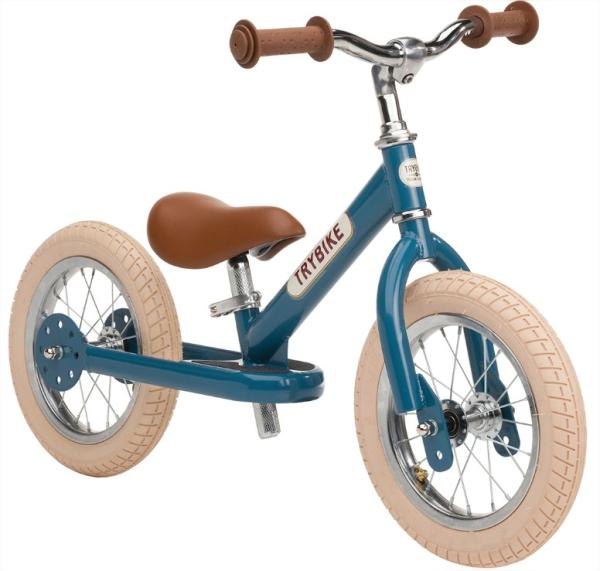 Trybike колело за баланс Винтидж Синьо