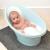Shnuggle - световно-награждавана бебешка вана с клапа - Blue-White Banana