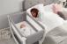 Shnuggle кош за новородено трансформиращ се в кошара Air Bedside Crib - Светло сиво