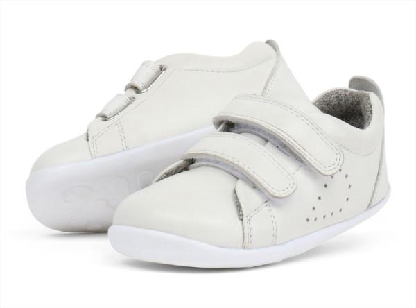 Bobux: Step up Grass Court Trainer: Обувки за прохождане White