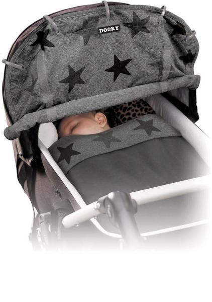 Dooky Сенник с UPF50 +  защита Grey Stars