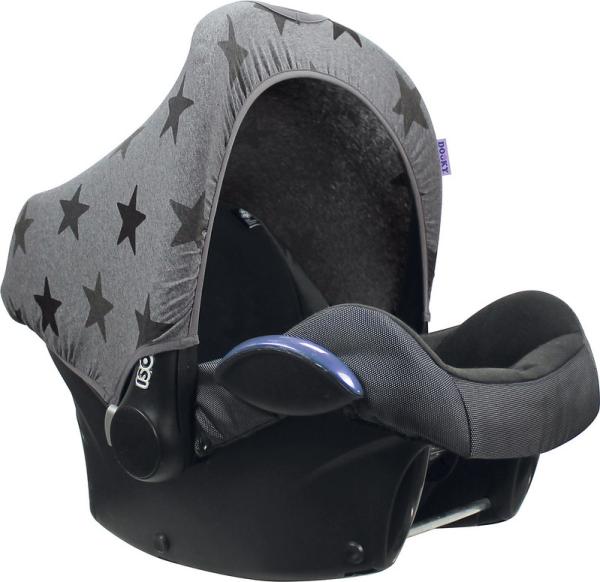 Dooky Сенник с UPF50 + защита за седалка за кола 0+ Grey Stars