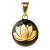 Медальон за бременни Бола - черна със златен лотос