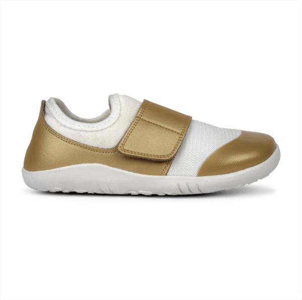 Bobux: kid + (No: 27-32) Dimension II Trainer White + Gold