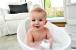 Shnuggle - световно-награждавана бебешка вана за къпане с клапа в тъмно синьо