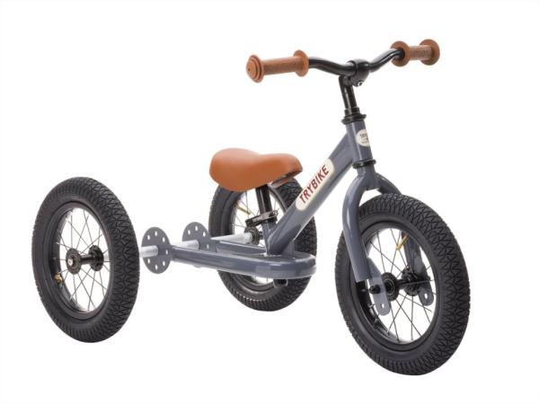 Trybike Винтидж Триколка, която се превръща в колело за баланс Сиво - Gray