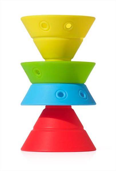Moluk: Играчка за форми и въображение комплект от 3 - Hix tropic colors