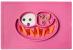 Ezpz Комплект: подложка за хранене Happy mat и Happy bowl Pink в розов цвят