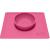 Ezpz Комплект: подложка за хранене Happy mat и Happy bowl Pink в розов цвят