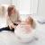 Shnuggle - световно-награждавана бебешка вана с клапа 12+ месеца Бяло със сиво