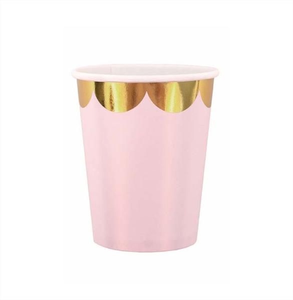 Jabadabado: Картонени чаши - Розово и злато