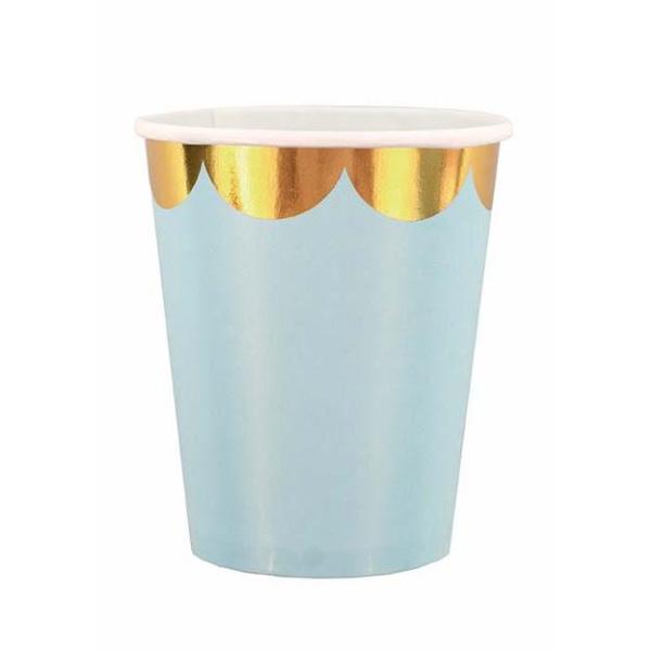 Jabadabado: Картонени чаши - Синьо и злато