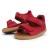Bobux iWalk Driftwood: Детски кожени сандали - Red