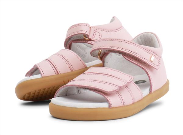 Bobux iWalk Hampton: Детски кожени сандали - Seashell Pink