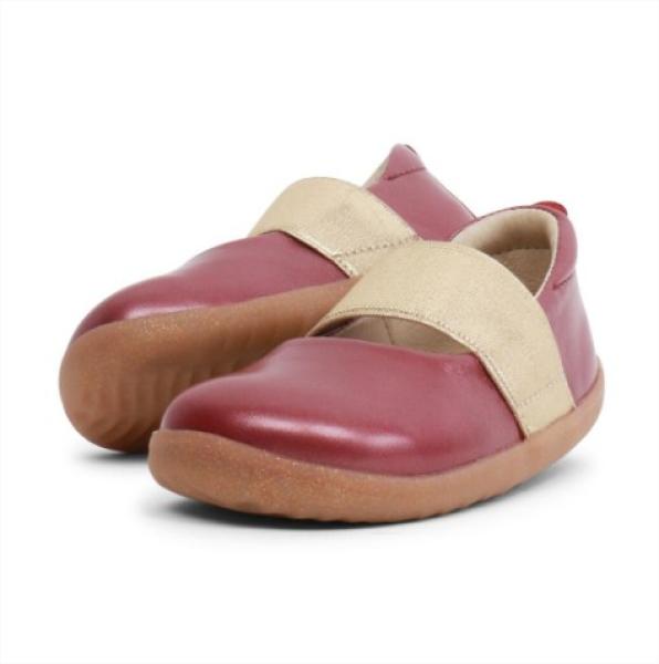 Bobux: Step up Demi Ballet Shoe: Отворени обувки за прохождане Rose Gloss