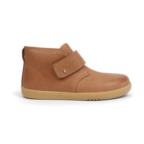 Bobux Kid+ (No: 27-33) Dessert Boot: Детски кожени обувки - Caramel