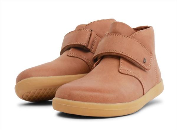 Bobux Kid+ (No: 27-33) Dessert Boot: Детски кожени обувки - Caramel