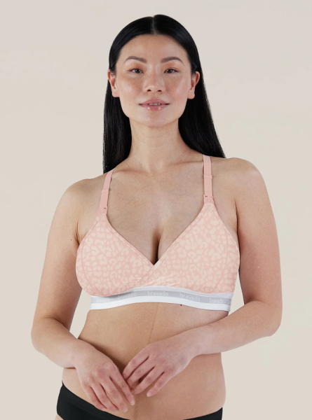 Bravado: Сутиен за бременни и кърмачки Original Nursing Bra Leopard Pink