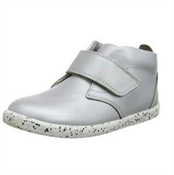 Bobux Kid+ (No: 27-33) Ziggy Hi Top: Детски кожени ботуши - Silver