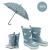Fresk: Гумени ботуши от 100% естествена гума + чадър от рециклируеми материали Whale
