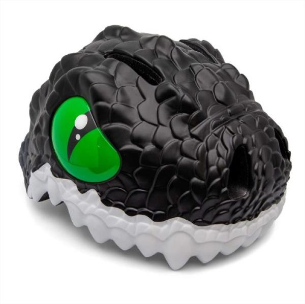 Crazy Safety: детска 3D каска-животни - Dragon Black (49-55см)