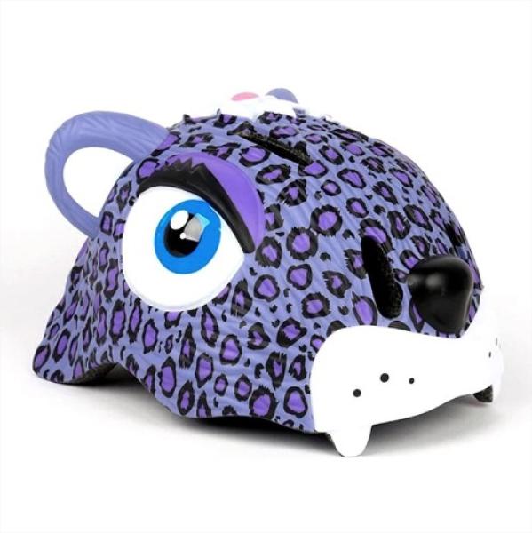 Crazy Safety: детска 3D каска-животни - Leopard Purple (49-55см)
