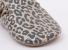 Bobux: Soft sole бебешки пантофки Leopard Print Gold