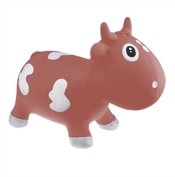 KidZZfarm: Играчка за скачане "Кравичката Бела" Каменно червено