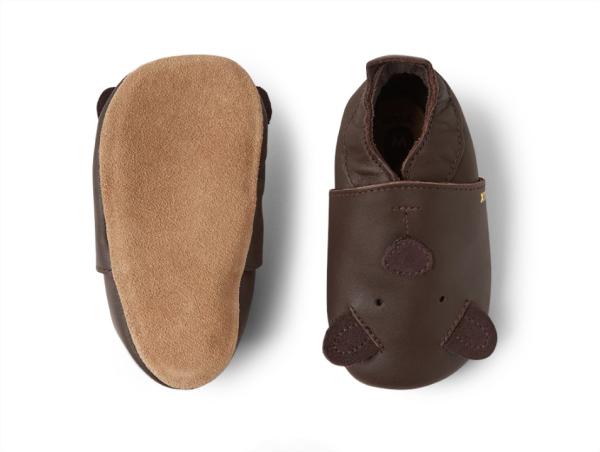 Bobux: Soft sole бебешки пантофки Cub Chocolate