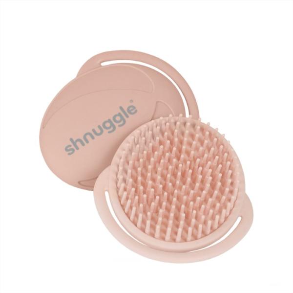 Shnuggle Анти-бактериална силиконова четка Розова