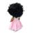 Magic baby кукла Betty с черна къдрава коса и рокля