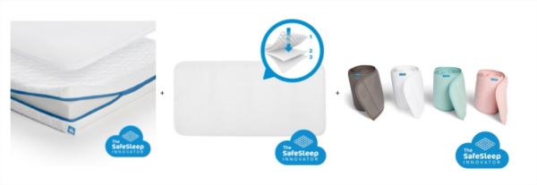 Aerosleep сет за безопасен сън - матрак + протектор + обиколник - Essential Pack