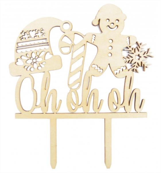 Scrap Cooking украса за торта ''ho ho ho"