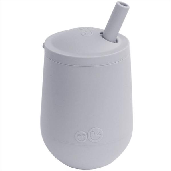 Ezpz Обучителна чаша със сламка 12+ месеца Mini Cup Pewter