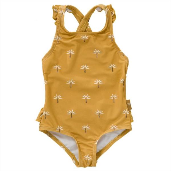 Fresk: Цял детски бански с UV50 защита Palmtree Ochre