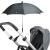 Dooky Original: Чадър за количка с UV защита 50+  Black