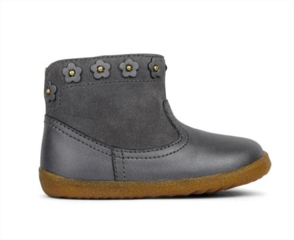 Bobux: Step up Daisy Boot: ботуши за прохождане Charcoal Shimmer