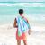 Dock & Bay: Бързосъхнеща плажна кърпа Cabana - Tulum Blue