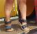 Bobux iWalk Driftwood: Детски кожени сандали - Navy