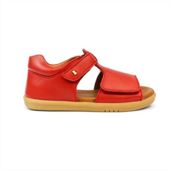 Bobux iWalk Mirror: Детски кожени сандали - Red