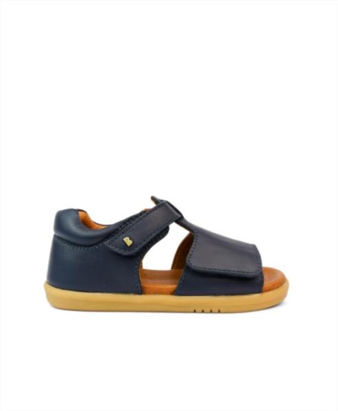 Bobux iWalk Mirror: Детски кожени сандали - Navy
