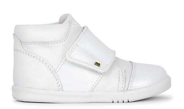 Bobux: iWalk Hi Top Boston: Високи детски обувки White