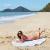 Dock & Bay: Бързосъхнеща кръгла плажна кърпа Goa Grey 170 см