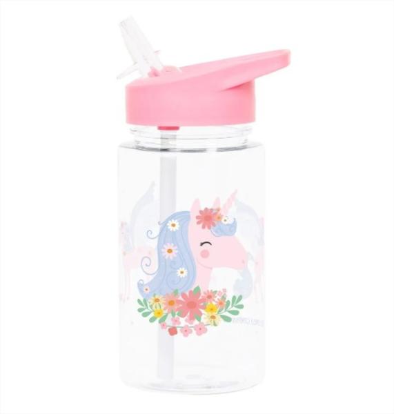 A little lovely company: Бутилка със сламка 450ml - Unicorn
