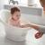 Shnuggle - световно-награждавана бебешка вана за къпане с клапа - цвят Taupe
