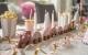 Jabadabado: Дървен влак за пастелни свещи - Розов