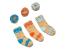 Dooky Original: Подаръчен Комплект Памучни чорапи 3бр. 0-12 месеца - Blueberry Orange