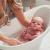 Shnuggle - световно-награждавана бебешка вана за къпане с клапа - Цвят Евкалипт